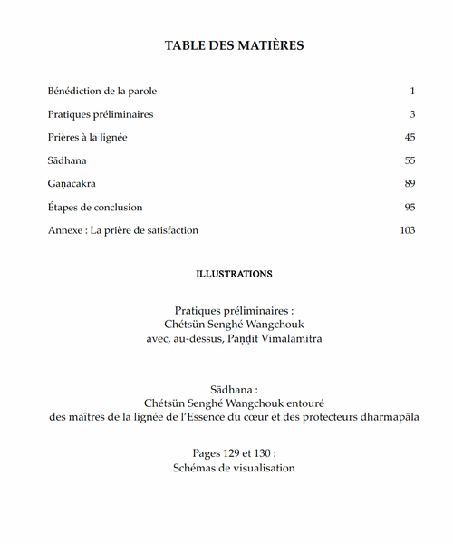 Chetsun Nyingtig Liturgy 5th Edition: French ~ Digital Practice Text